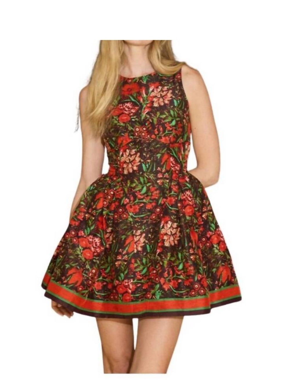 NEW HUNTER BELL layne mini dress in holiday floral size 10 NWT
